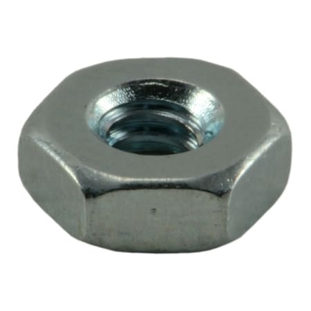 Machine Screw Nut, #4-40, Steel, Grade 2, Zinc Plated, 100 PK